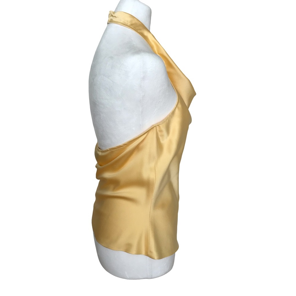 St. John silk cowl neck halter top/ backless cami, size 8 - Picture 5 of 14